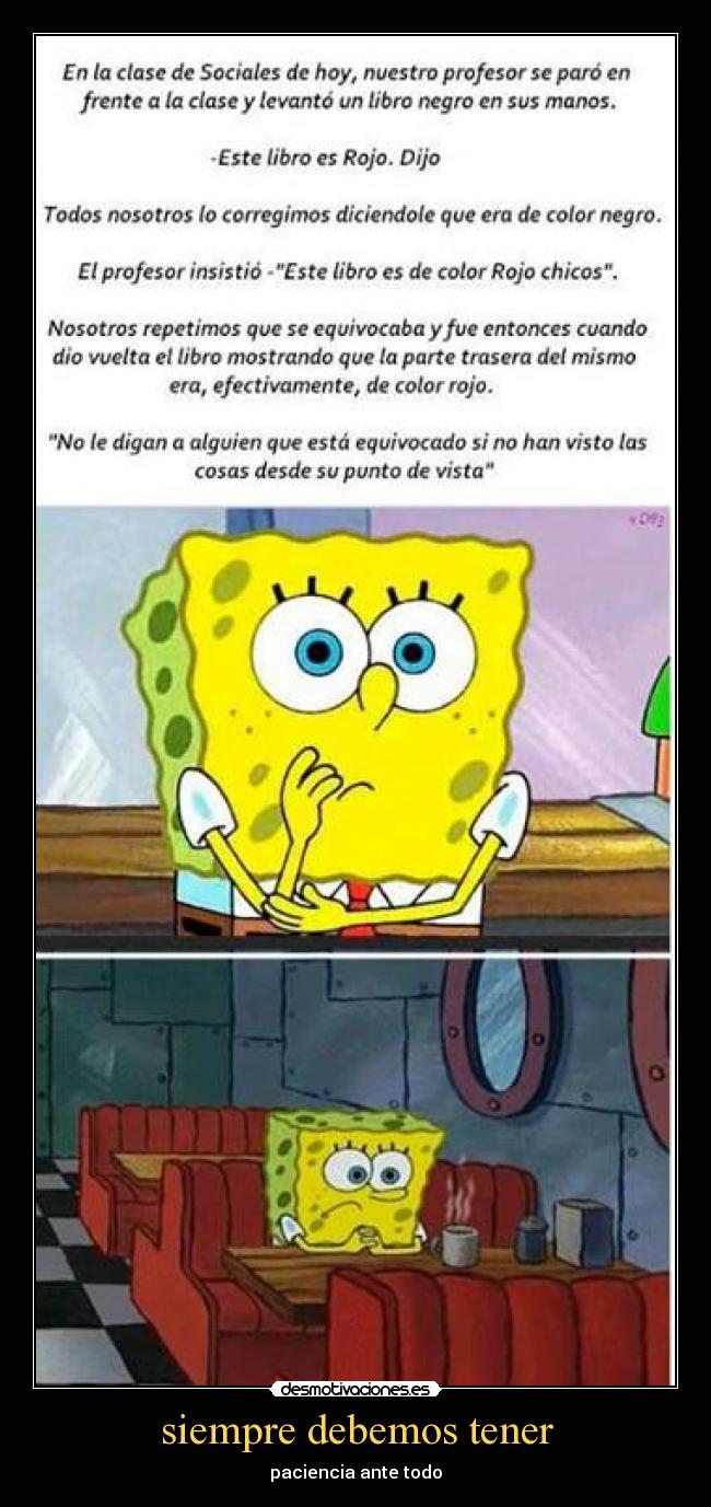 siempre debemos tener -