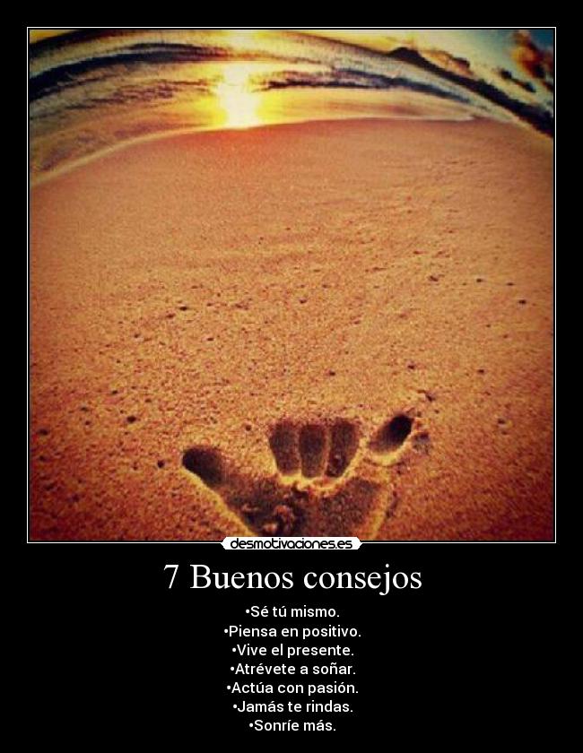 7 Buenos consejos - 