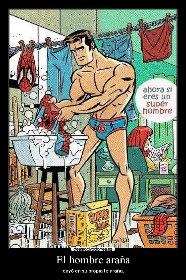 El hombre araña - cayó en su propia telaraña.