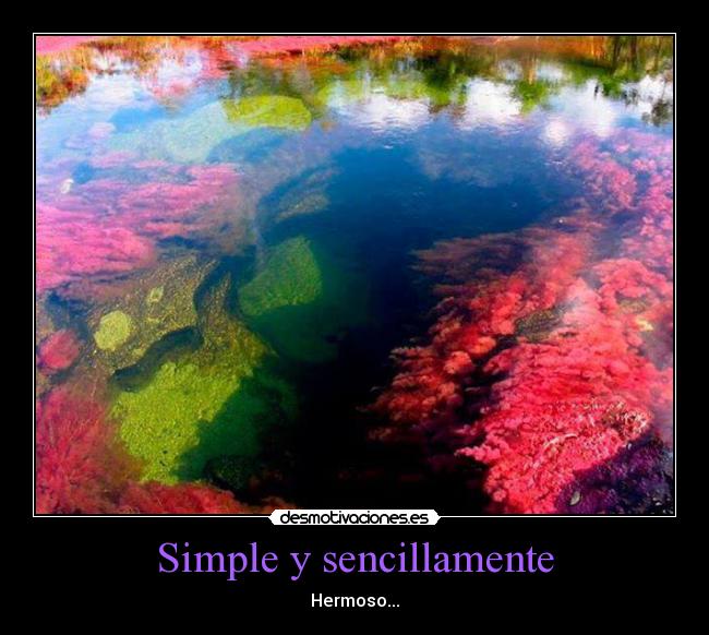 Simple y sencillamente - Hermoso...