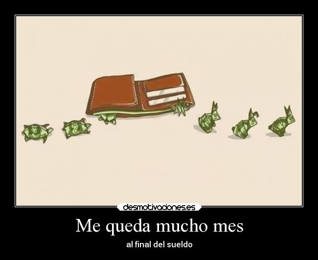 Me queda mucho mes - 