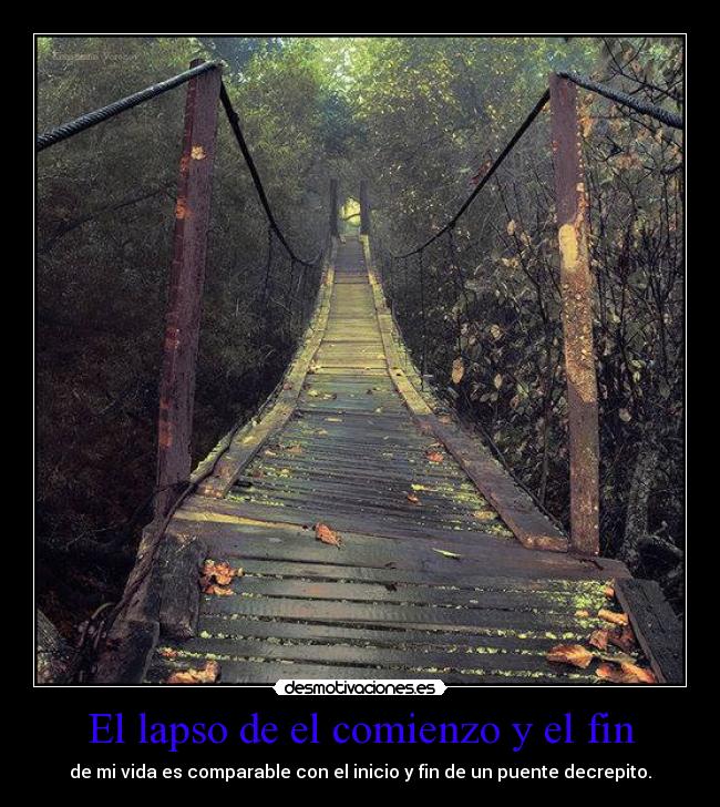 El lapso de el comienzo y el fin -