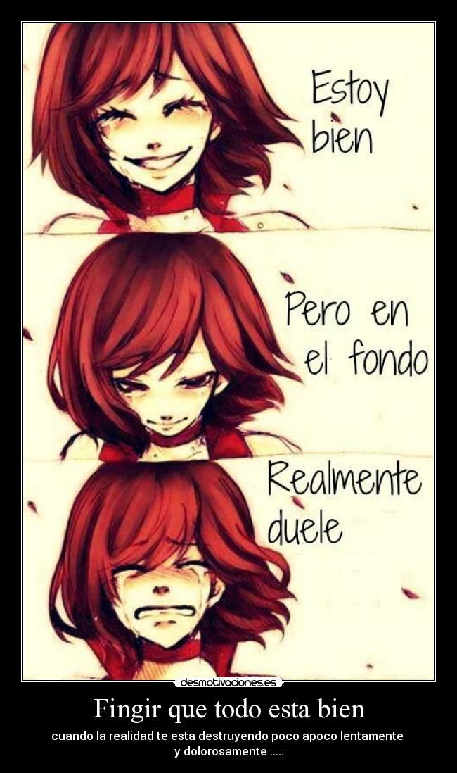 Fingir que todo esta bien - 