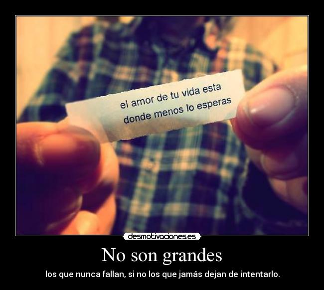 No son grandes - 