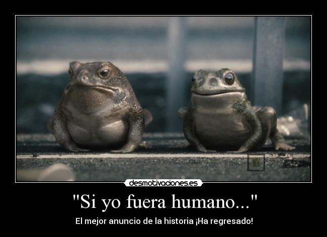 Si yo fuera humano... - El mejor anuncio de la historia ¡Ha regresado!