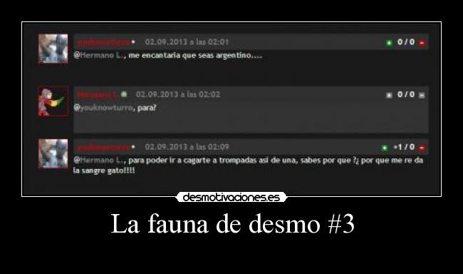 La fauna de desmo #3 - 