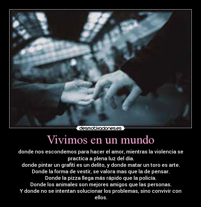 Vivimos en un mundo - 