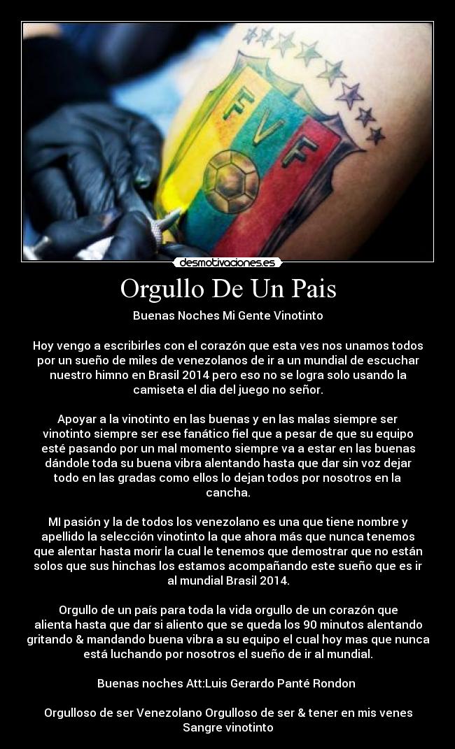 Orgullo De Un Pais -