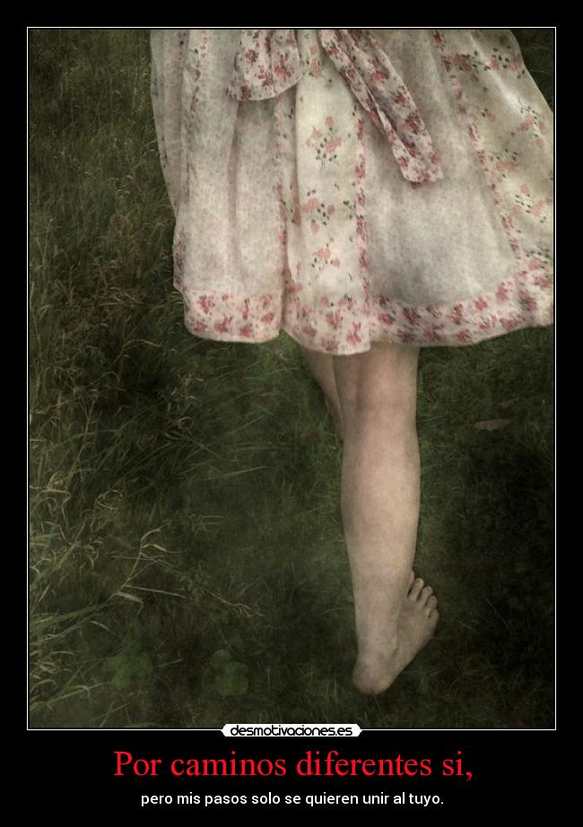 Por caminos diferentes si, -