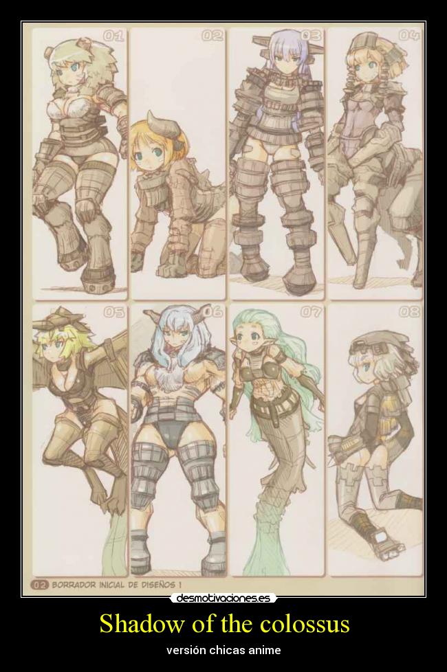 Shadow of the colossus - versión chicas anime