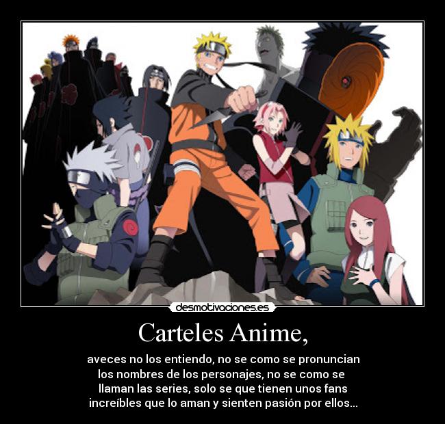 Carteles Anime, - 