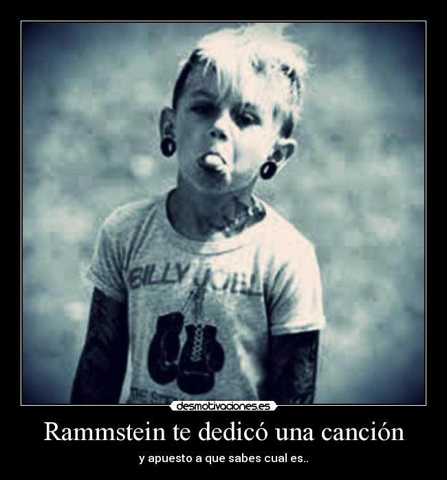 Rammstein te dedicó una canción - y apuesto a que sabes cual es..