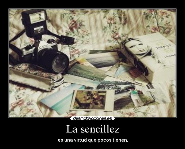 La sencillez -