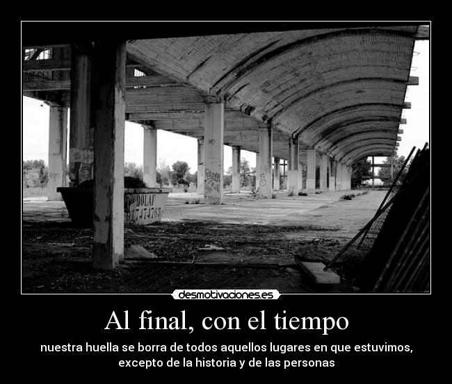 Al final, con el tiempo - 
