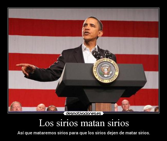 Los sirios matan sirios -