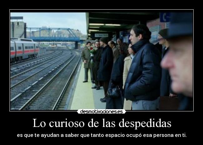 Lo curioso de las despedidas - 