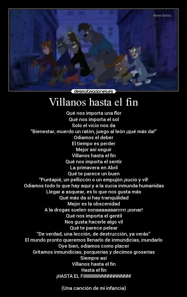Villanos hasta el fin - 