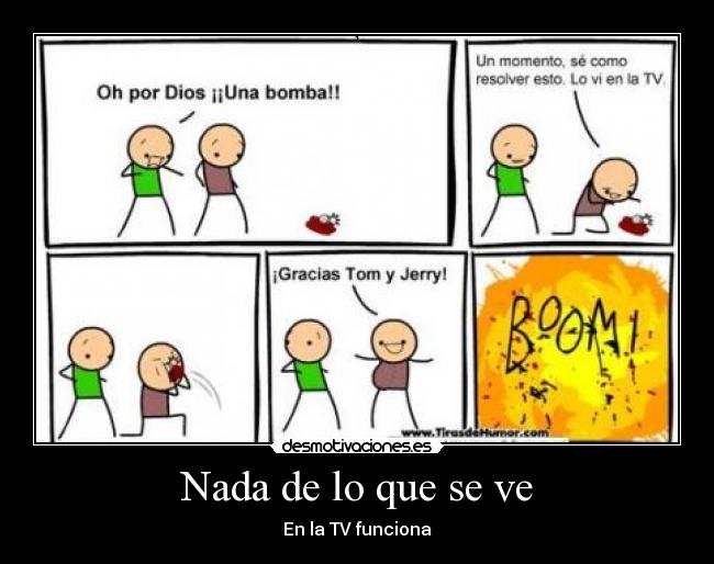 Nada de lo que se ve - En la TV funciona