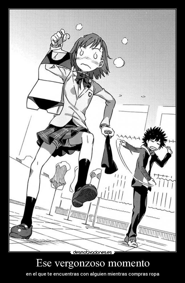 Ese vergonzoso momento - en el que te encuentras con alguien mientras compras ropa