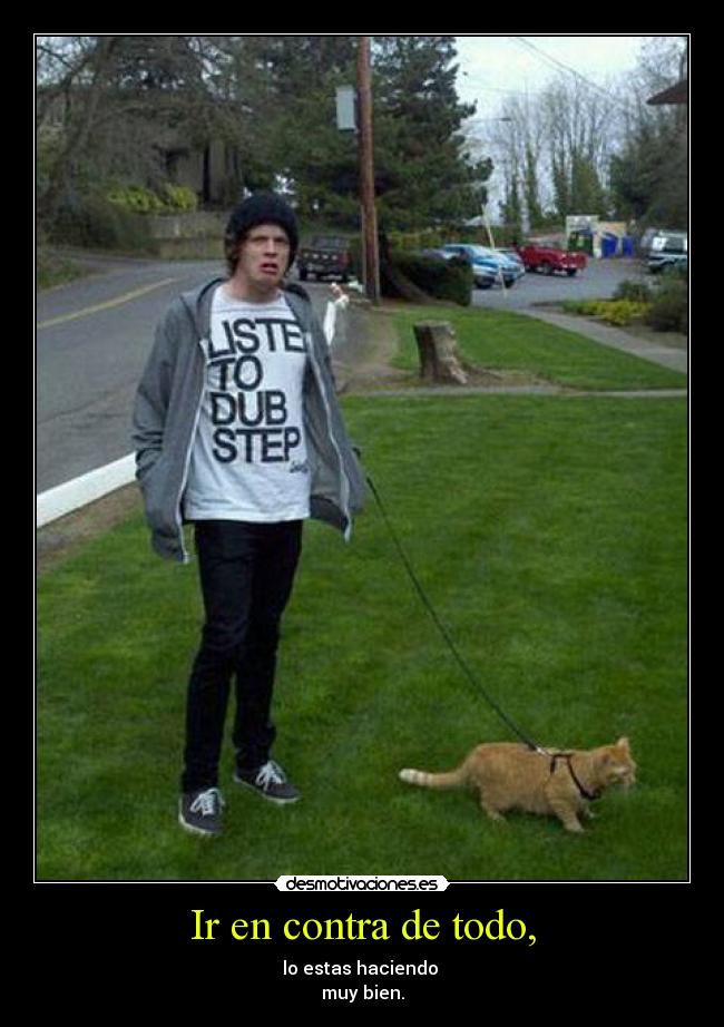 Ir en contra de todo, - 