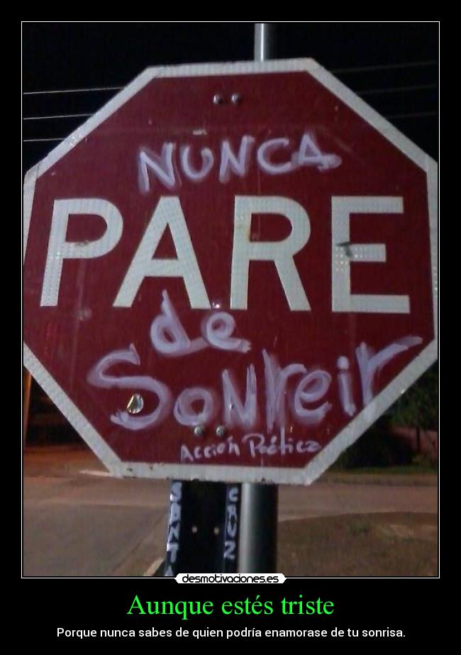 Aunque estés triste - 