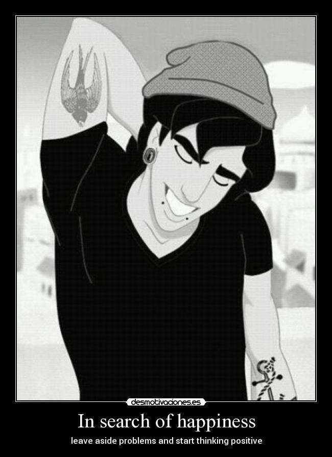 In search of happiness - leave aside problems and start thinking positive