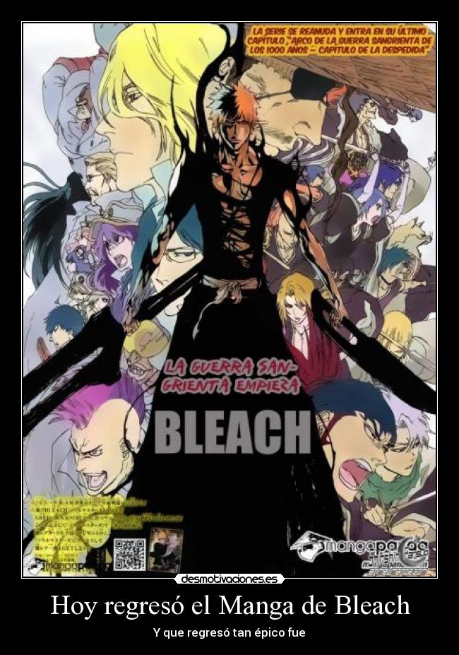 Hoy regresó el Manga de Bleach -