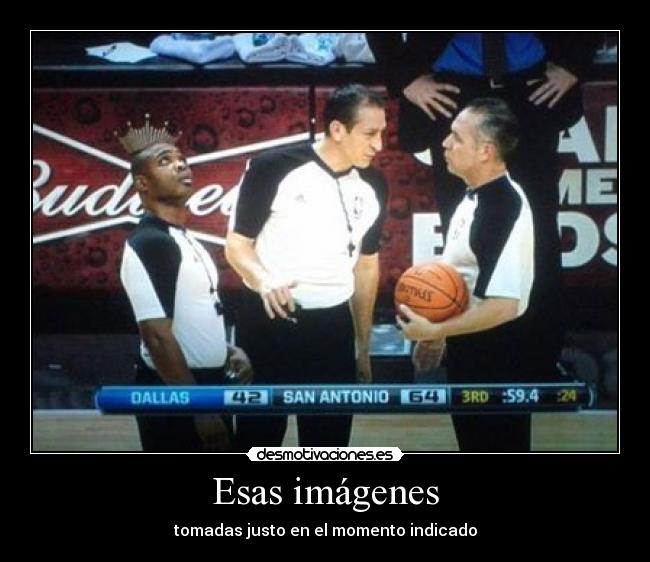 Esas imágenes - tomadas justo en el momento indicado