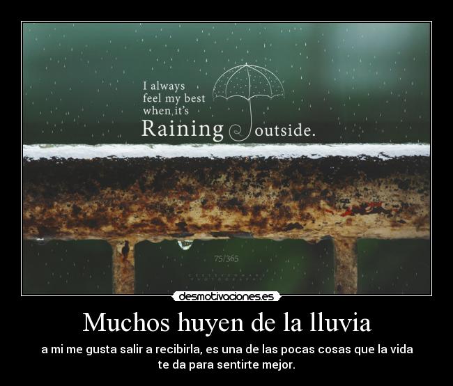 Muchos huyen de la lluvia -