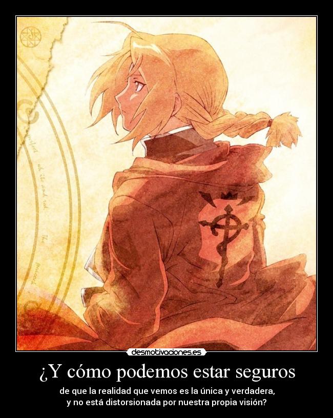 carteles psicologia propia sin sentido edward elric fullmetal alchemist fma qns mundo desmotivaciones