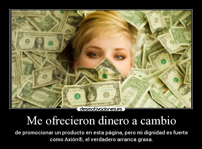 dinero a cambio de sexo