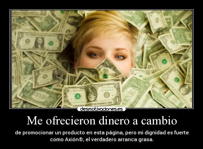 carteles dinero dinero desmotivaciones