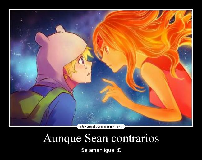 Aunque Sean contrarios - Se aman igual :D