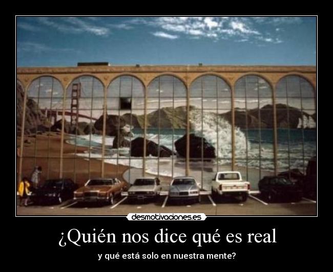 ¿Quién nos dice qué es real -