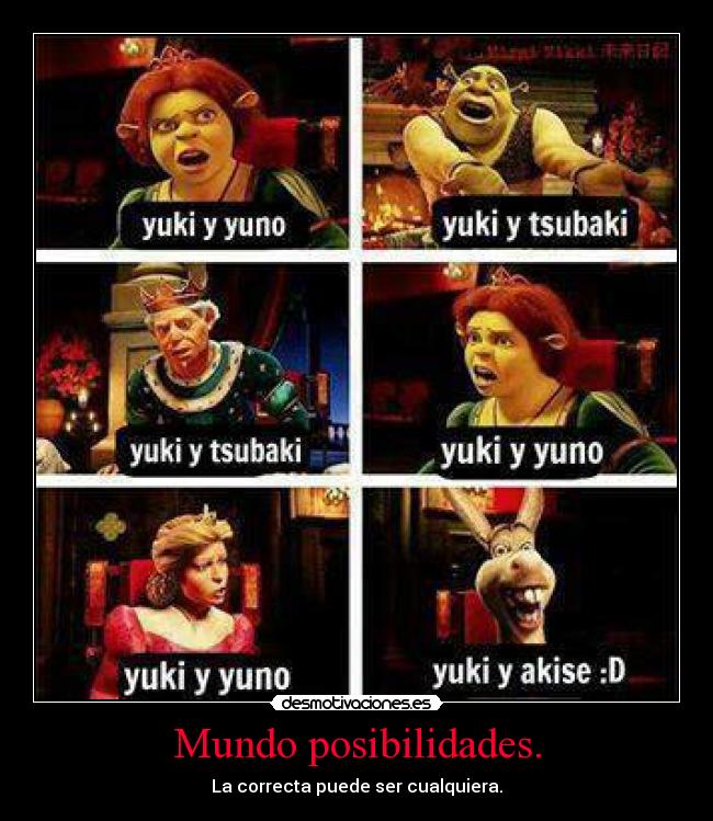 Mundo posibilidades. - La correcta puede ser cualquiera.