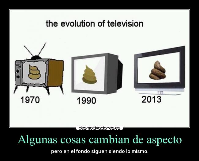 Algunas cosas cambian de aspecto - pero en el fondo siguen siendo lo mismo.