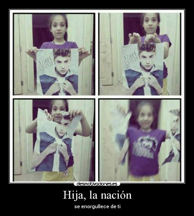 Hija, la nación - se enorgullece de ti