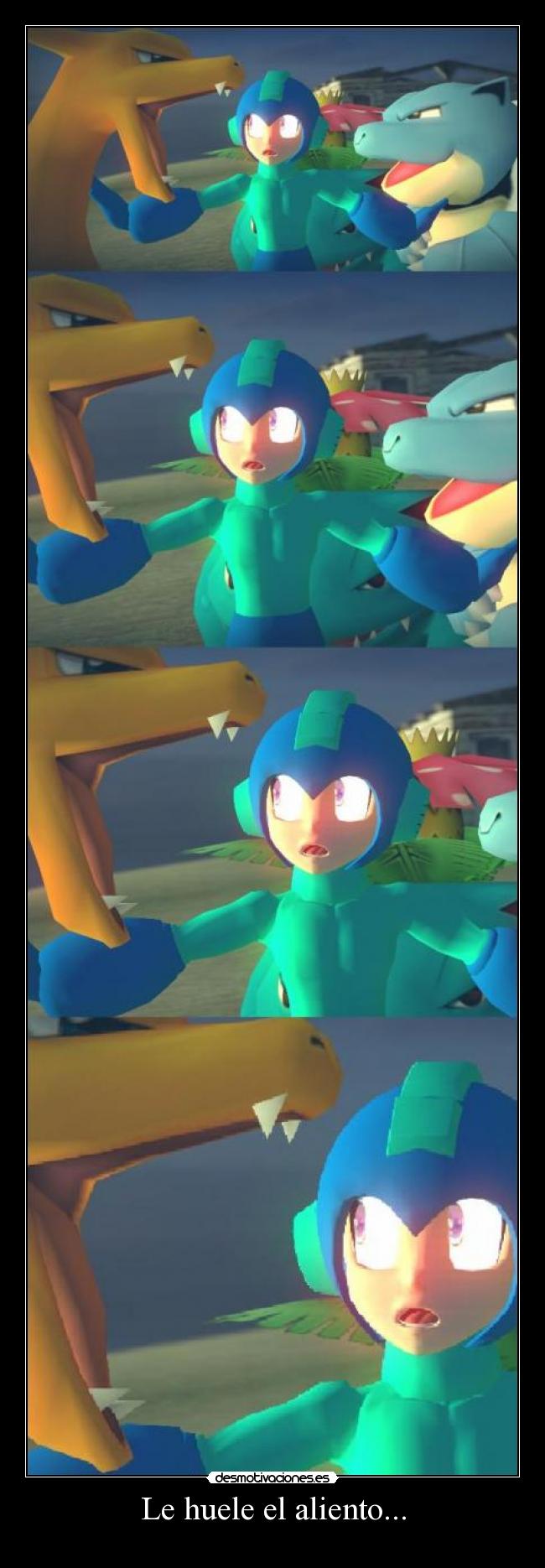 Le huele el aliento... -