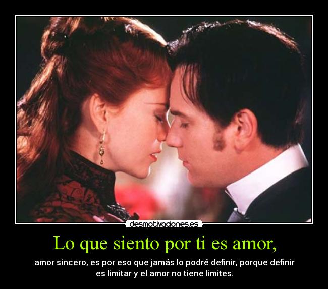 Lo que siento por ti es amor, - 