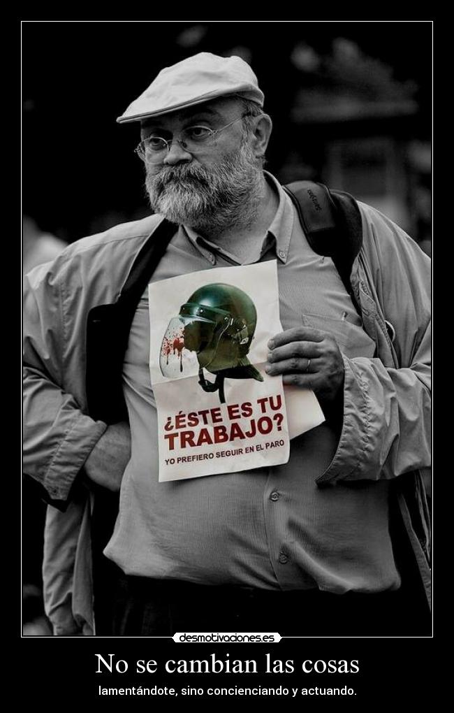 No se cambian las cosas -