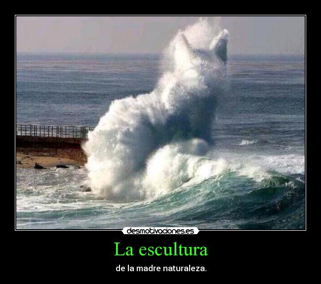 La escultura - de la madre naturaleza.