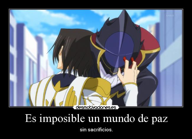 carteles imposible mundo anime code geass desmotivaciones