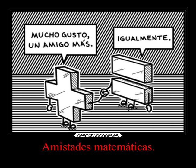 Amistades matemáticas. - 