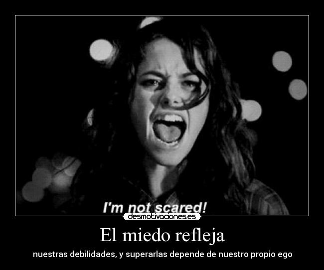 El miedo refleja -