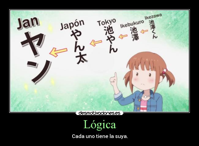 Lógica - Cada uno tiene la suya.