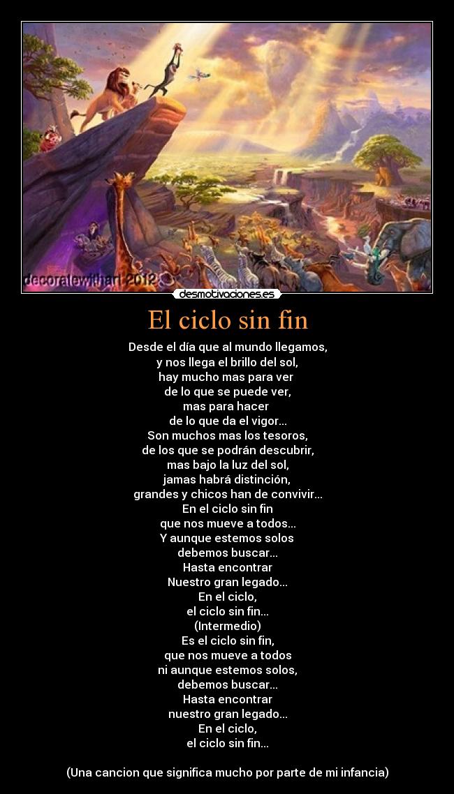 El ciclo sin fin -