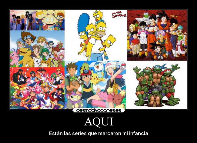 carteles series animadas los desmotivaciones
