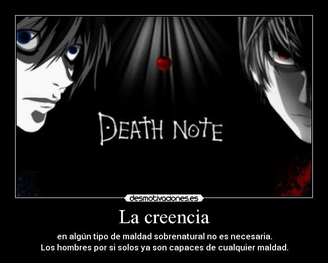 carteles anime deathnote desmotivaciones