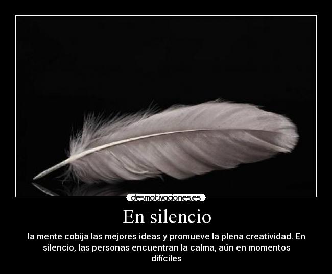 En silencio -