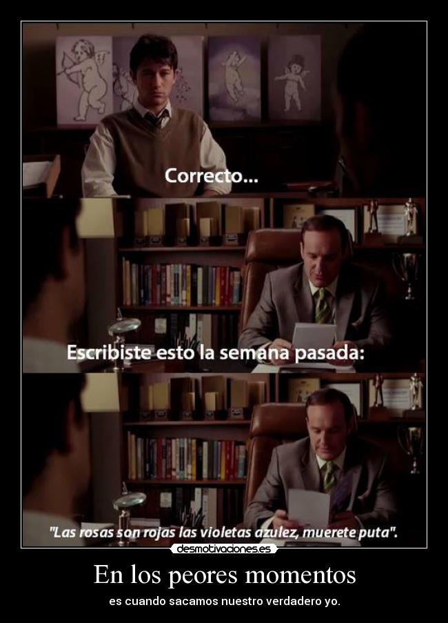 En los peores momentos -